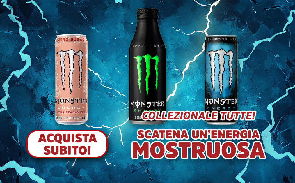 MONSTER ENERGY DIRETTAMENTE DAL GIAPPONE!